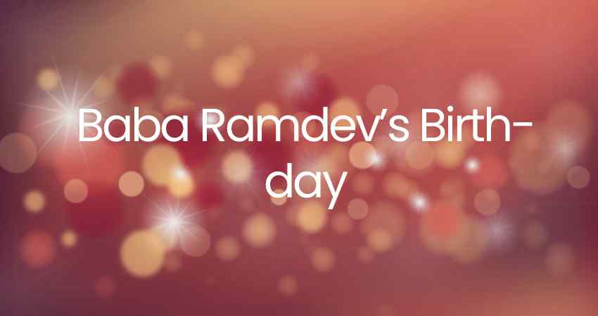 Baba Ramdev's Birthday