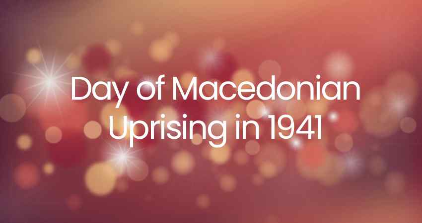 Day of Macedonian Uprising in 1941