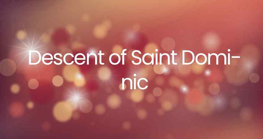 Descent of Saint Dominic