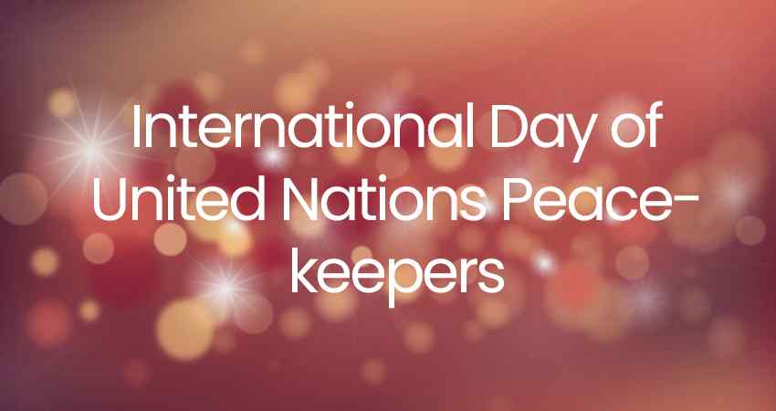 International Day of United Nations Peacekeepers