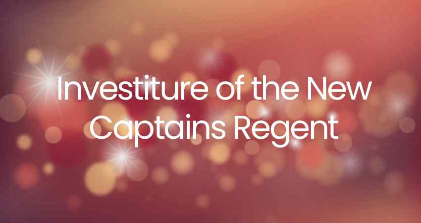 Investiture of the New Captains Regent