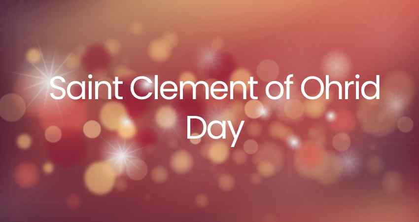 Saint Clement of Ohrid Day